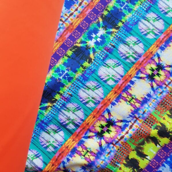 Badelycra diagonal bunt gestreift – Bild 3