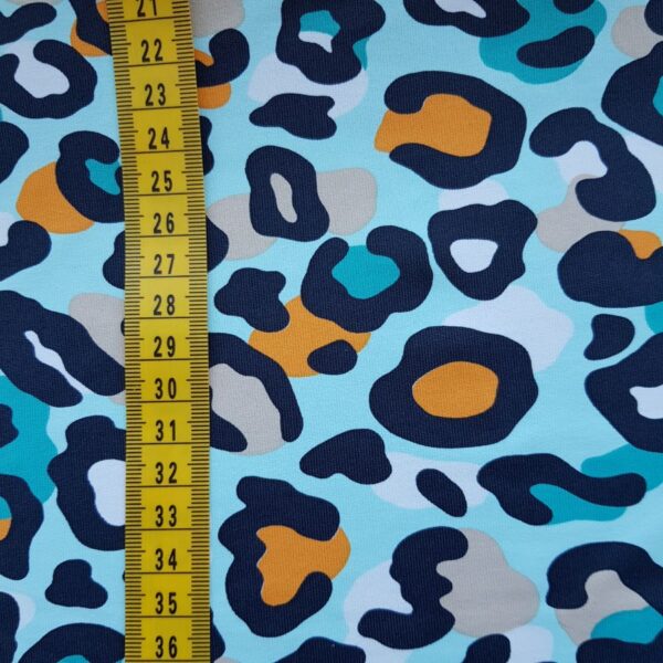 Badelycra hellblau mit Tigerprint Camouflage – Bild 3