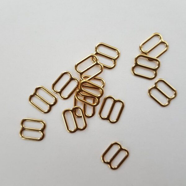 2 Stk. Schieber 10 mm, goldfarbig – Bild 2