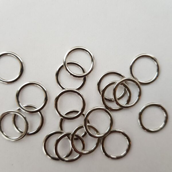 2 Stk. Ringe 10 mm, silberfarbig – Bild 2