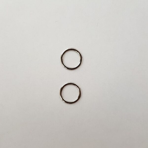 2 Stk. Ringe 10 mm, silberfarbig