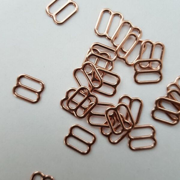 2 Stk. Schieber 10 mm, roségoldfarbig – Bild 2
