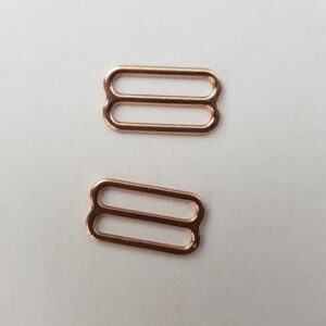 2 Stk. Schieber 16 mm, roségoldfarbig