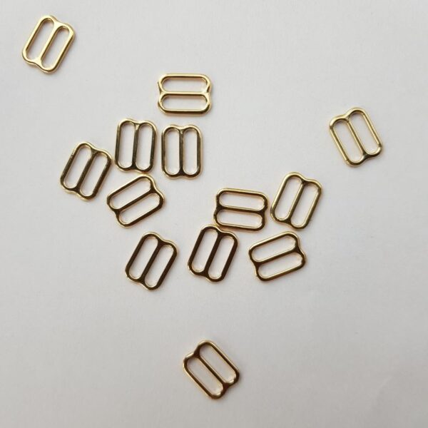 2 Stk. Schieber 12 mm, goldfarbig – Bild 2