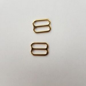 2 Stk. Schieber 12 mm, goldfarbig