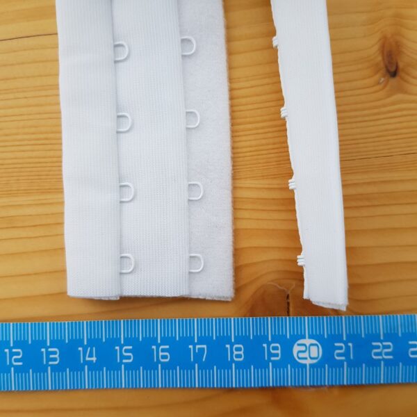 BH Verschluss, weiss, 2 x, am Meter – Bild 2