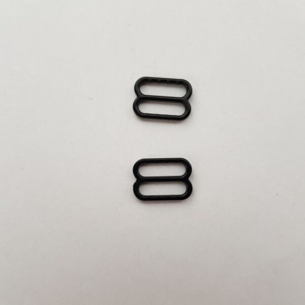 2 Stk. Schieber 12 mm, schwarz