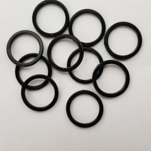2 Stk. Ringe 14 mm, schwarz – Bild 2