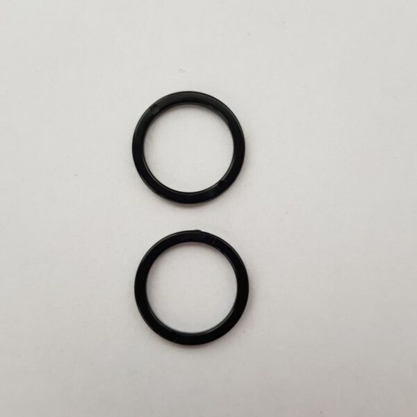 2 Stk. Ringe 14 mm, schwarz