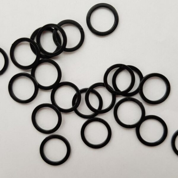 2 Stk. Ringe 10 mm, schwarz – Bild 2