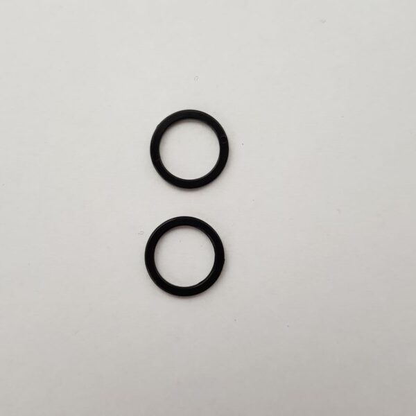 2 Stk. Ringe 10 mm, schwarz
