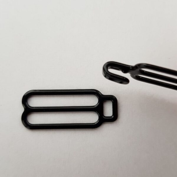 Schieberverschluss 20 mm, schwarz (2-teilig) – Bild 2