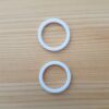 2 Stk. Ringe 14 mm, weiss