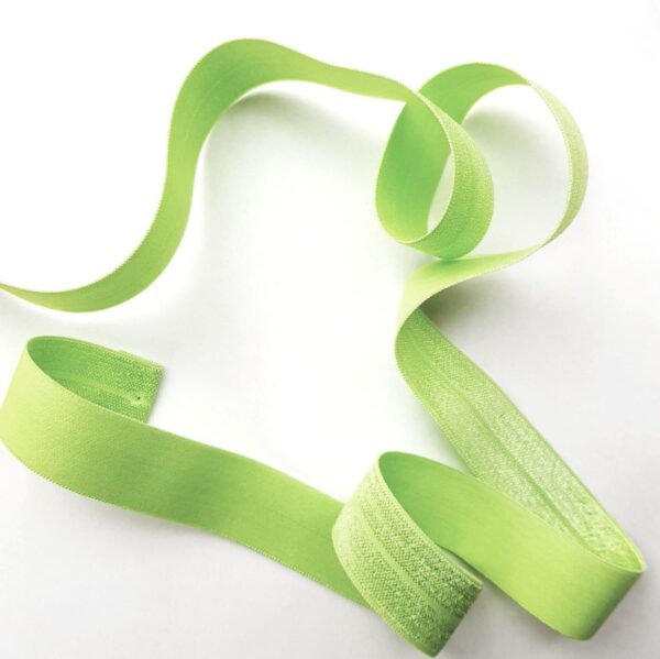 Faltgummi, elastisches Einfassband, 20 mm, hellgrün