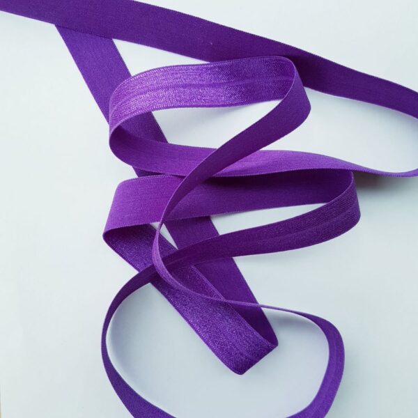 Faltgummi, elastisches Einfassband, 20 mm, violett