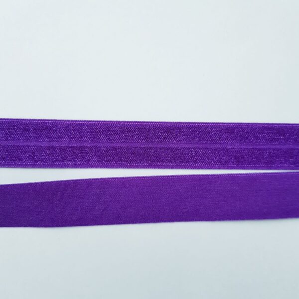 Faltgummi, elastisches Einfassband, 20 mm, violett – Bild 3