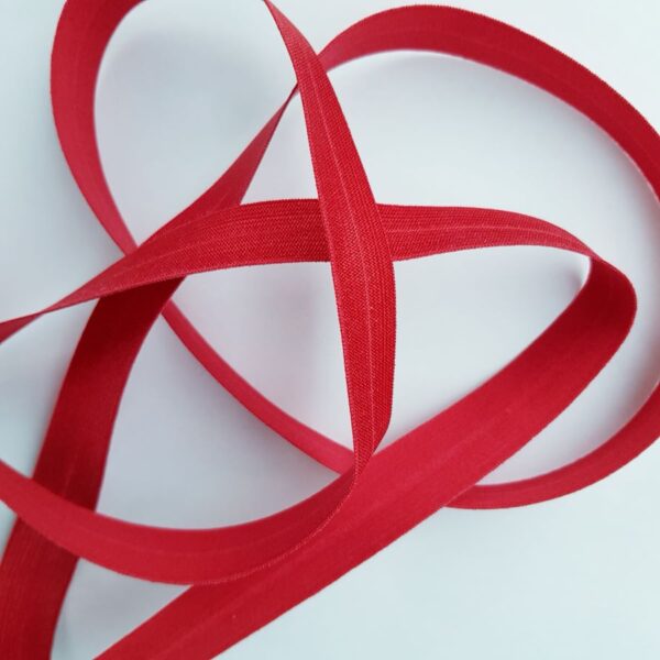 Faltgummi, elastisches Einfassband, 20 mm, rot