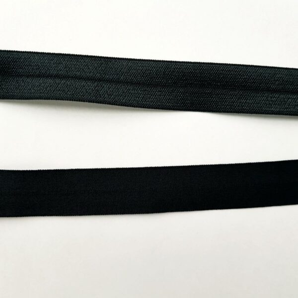Faltgummi, elastisches Einfassband, 20 mm, schwarz – Bild 3