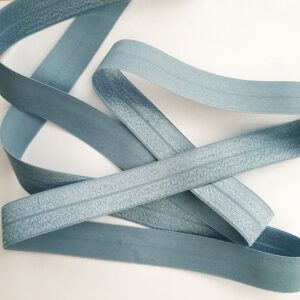 Faltgummi, elastisches Einfassband, 20 mm, silbergrau