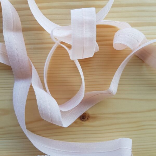 Transparentes Faltgummi, elastisches Einfassband, 16 mm, make-up