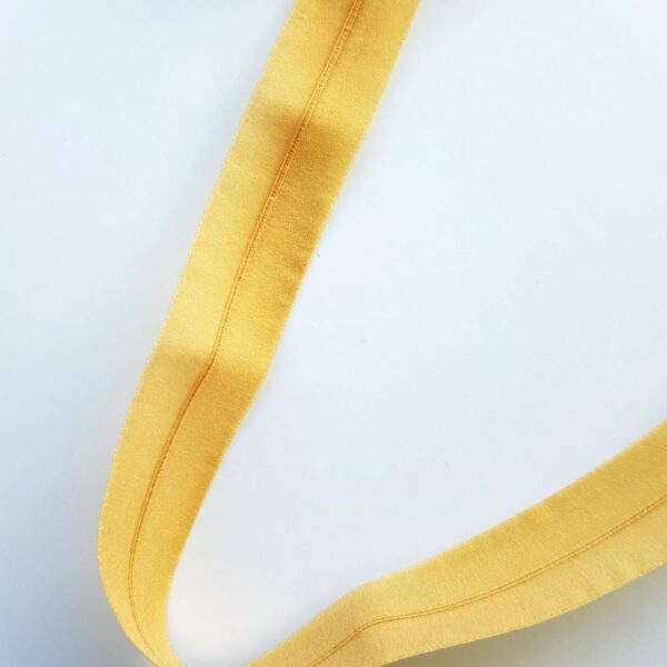 Transparentes Faltgummi, elastisches Einfassband, 16 mm, camel – Bild 2