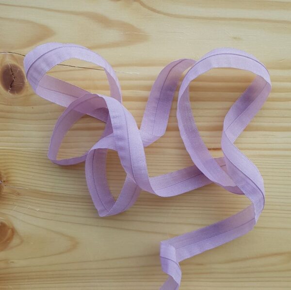 Transparentes Faltgummi, elastisches Einfassband, 16 mm, altrosa