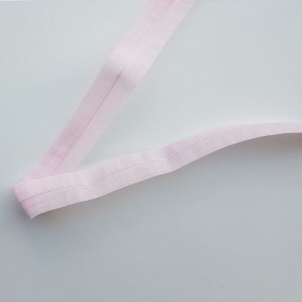 Transparentes Faltgummi, elastisches Einfassband, 16 mm, rosa – Bild 2