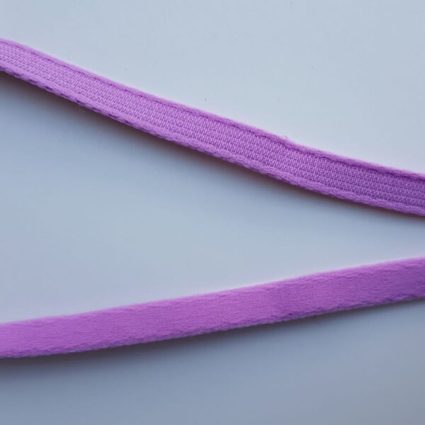 Bügelband, gerade Form, flauschig, 10 mm, lila – Bild 2