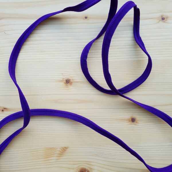 Passepoil Gummi, elastisches Passepoil, 9 mm, violett – Bild 3