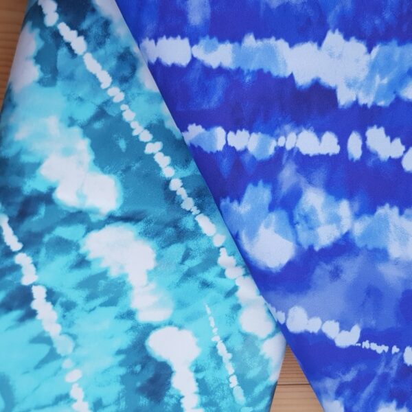 Badelycra tie tye blau
